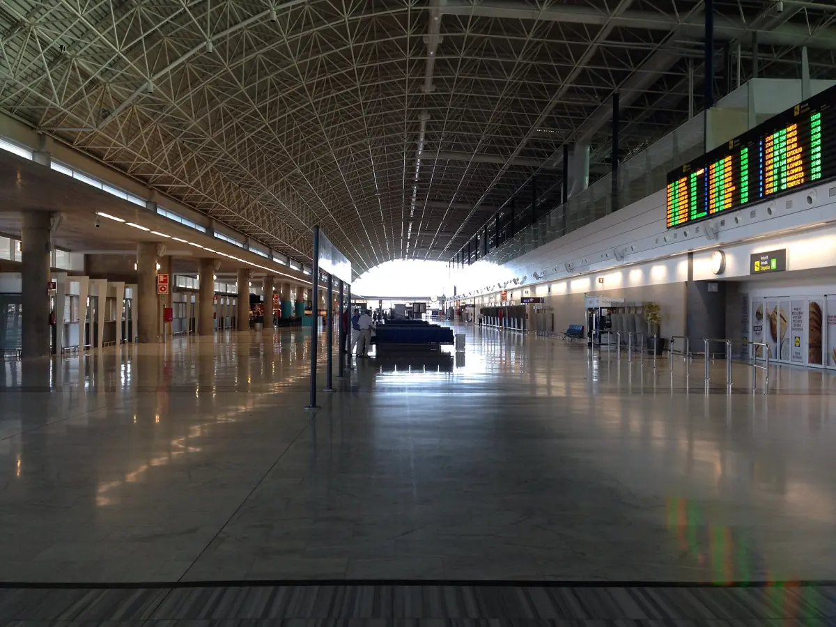 Inside the terminal of Fuerteventura Airport